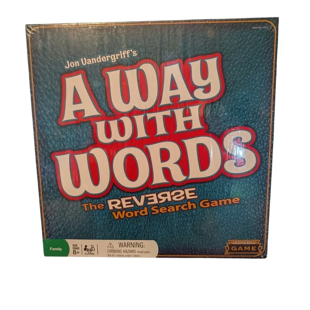 A Way With Words: The Reverse Word Search Game NEW & Sealed Very Very Game